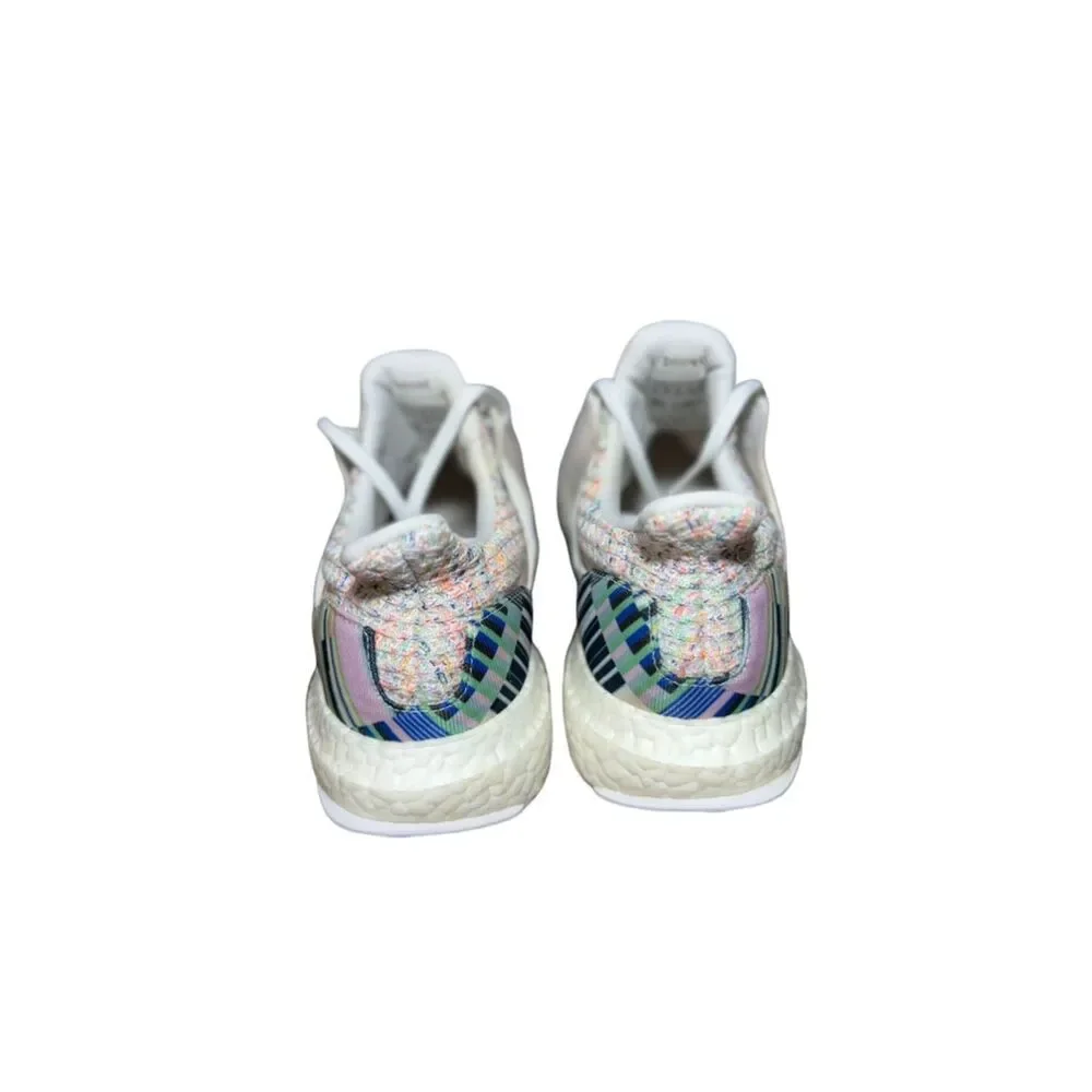 adidas ultra boost Pastel Multicolor Knit Shoe with White Stripes size 9.5